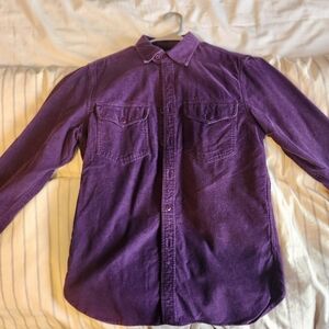 J.Crew Corduroy Shirt (S, Plum)
